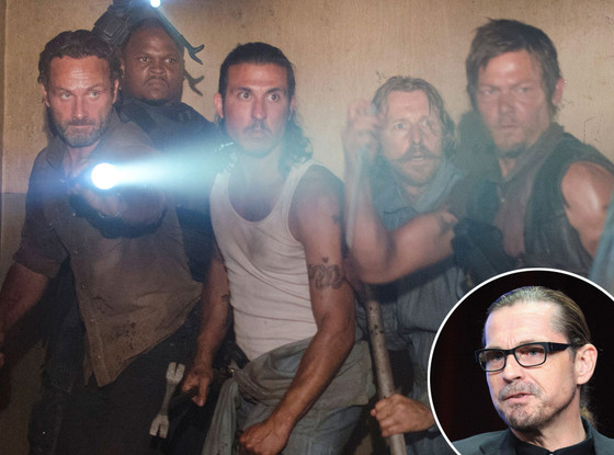 Andrew Lincoln, Robert Iron Singleton, Nick Gomez, Lew Temple, Norman Reedus, The Walking Dead Andrew Lincoln, Robert Iron Singleton, Nick Gomez, Lew Temple, Norman Reedus, The Walking Dead